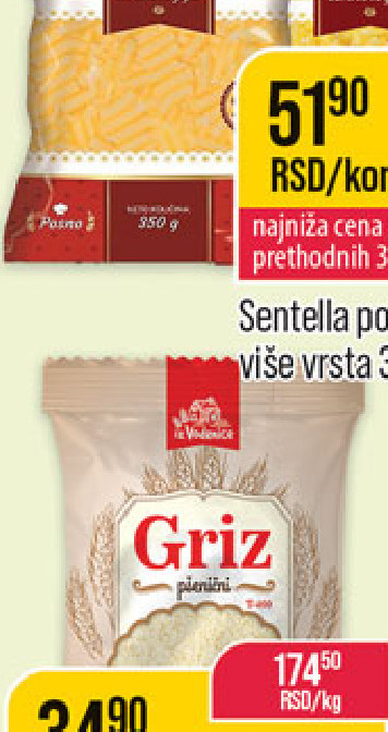 Senella posna makarone 350g