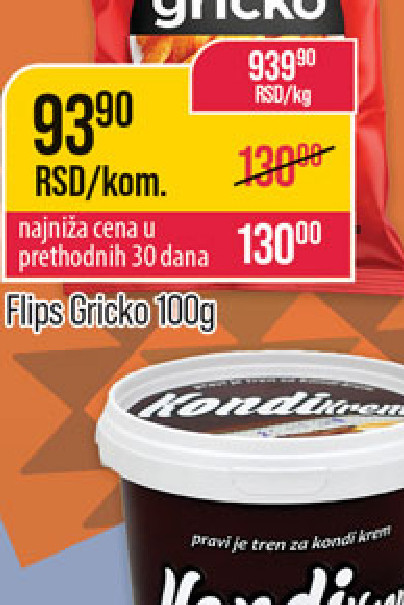 Flipiks Gricko 100g