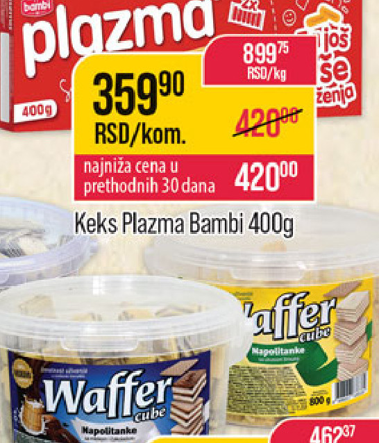Keks Plazma Bambi 40g