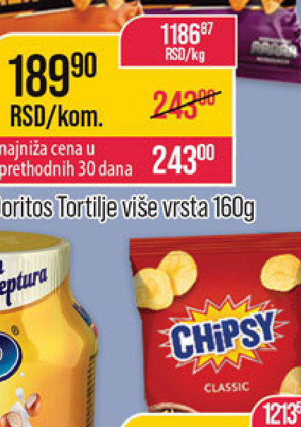 Doritos Tortilla čips više vrsta 160g