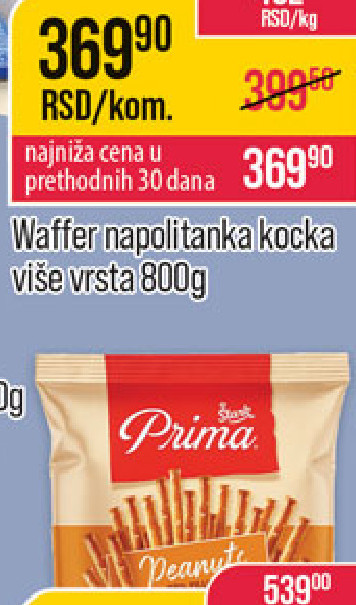 Waffer napitak kocka više vrsta 800g