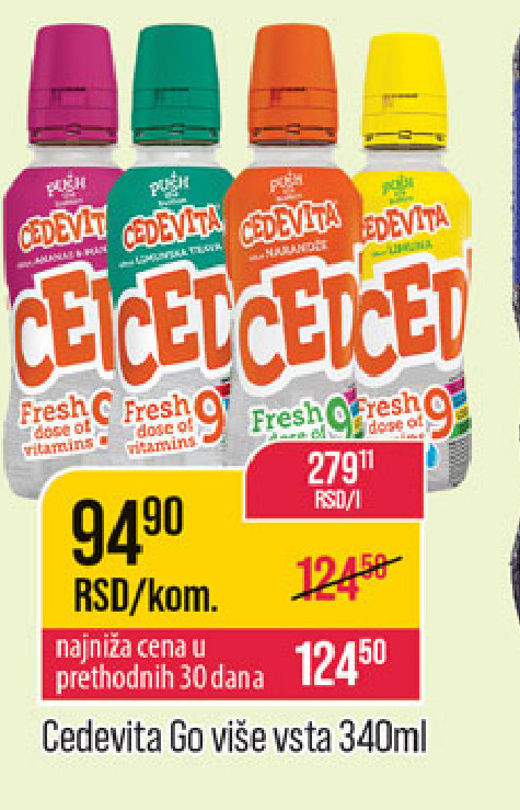 Cedevita 6vše vše voda 340ml