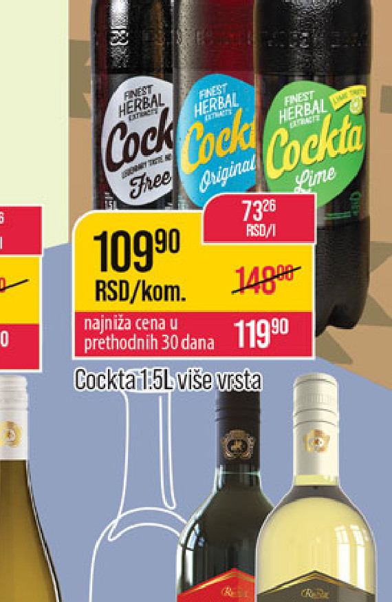 Cockta 1.5L više vrsta