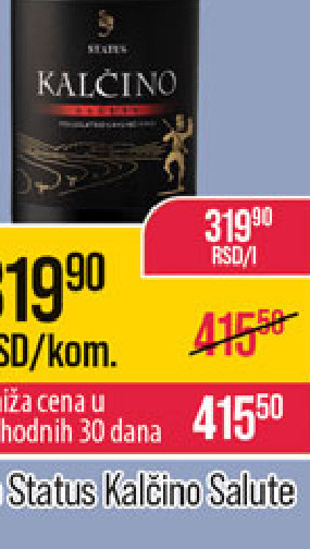 Vino Stalno Kalcante 1L