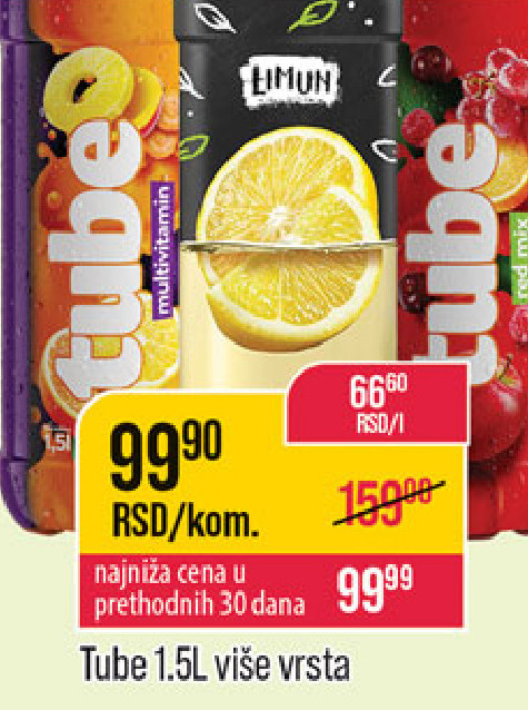 Tube 1.5L, više vrsta