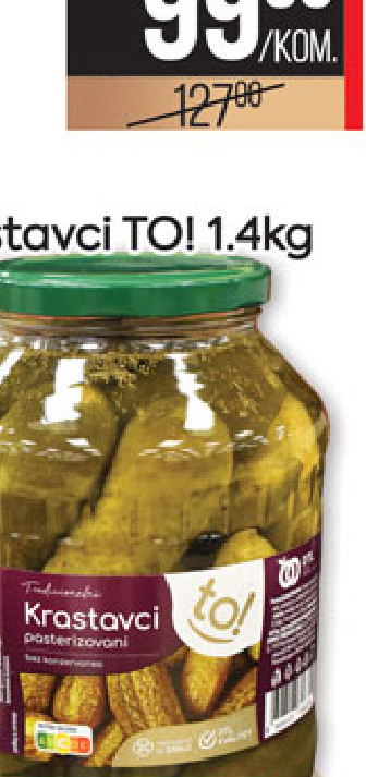 Krastavci TOI 1.4kg Morina DTl