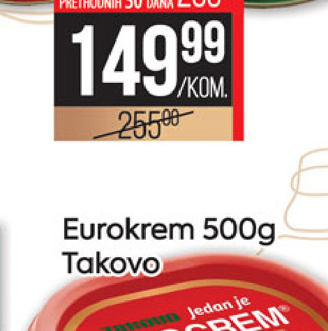 Euro krem 500g Takovo