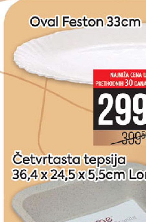 Oval Feston 33cm