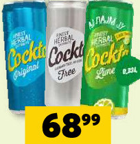 SOK COCKTA ORIGINAL / FREE / LIME 0.33L LIMENKA