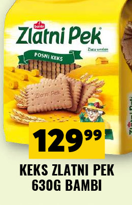 ZLATNI PEK KEK 630G BAMBI