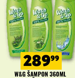 W&G ŠAMPON 360ML (VIŠE VRSTA)