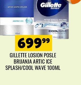 GILLETTE LOTION POSLE BRIJANJA ARTIC ICE SPLASH/COOL WAVE 100ML