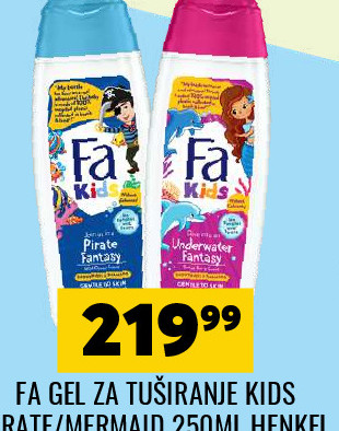 FA GEL ZA TUŠIRANJE KIDS PIRATE/MERMAID 250ML HENKEL