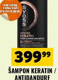 ŠAMPON KERATIN / ANTIDANDRUF 440ML SYOSS
