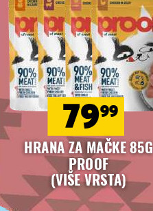 HRANA ZA MAČKE 85G PROOF (VIŠE VRSTA)
