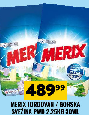 MERIX JORGOVAN / GORSKA SVEŽINA PWD 2.25KG 30WL