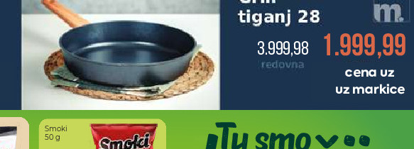Grill tiganj 28 cm