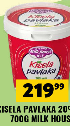 KISELA PAVLAKA 20%MM 700G MILK HOUSE