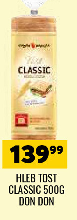 HLEB TOST CLASSIC 500G DON DON