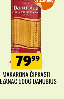 MAKARONA ČIPKATI REZAČ 500G DANUBIUS