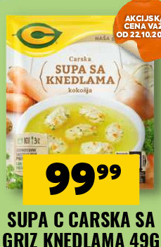 SUPA C CARSKA SA GRIZ KNEDLAMA 49G