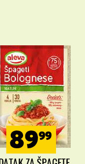 DODATAK ZA ŠPAGETI BOLOGNESE 52G ALEVA