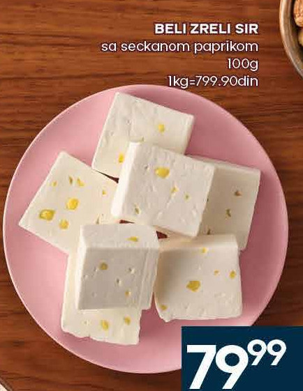 BELI ZRELI SIR sa seckanom paprikom