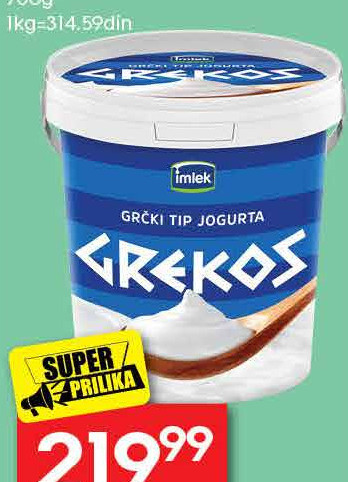 GREKOS grčki tip Jogurta 9%m.m.