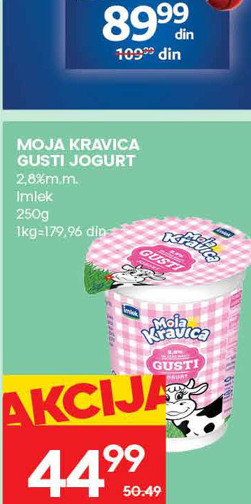 MOJA KRAVICA GUSTI JOGURT 2,8%m.m.