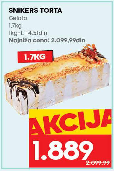 SNIKERS TORTA