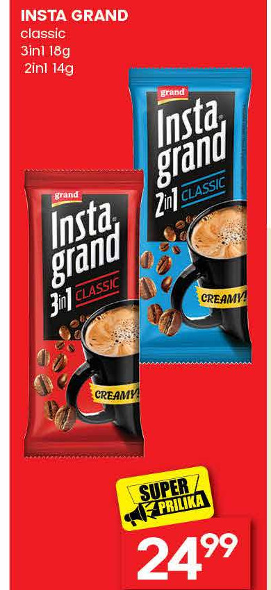 INSTA GRAND classic 3in1 18g 2in1 14g