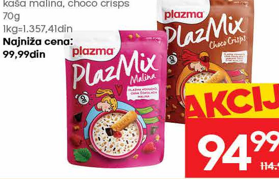 PLAZMIX kaša malina, choco crisps