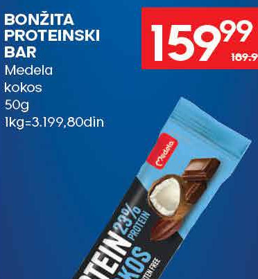 BONŽITA PROTEINSKI BAR Medela kokos