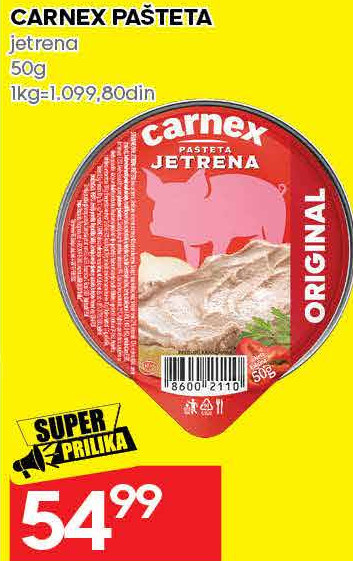 CARNEX PAŠTETA jetrena