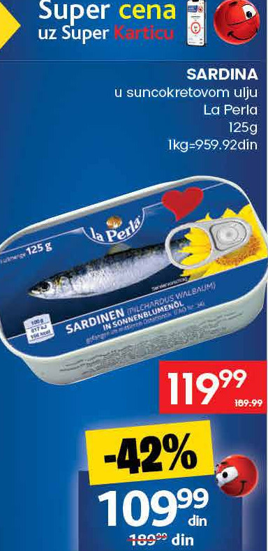 SARDINA u suncokretovom ulju
