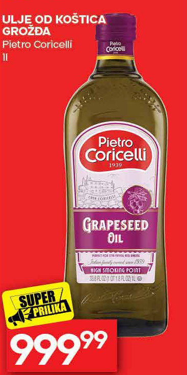 ULJE OD KOŠTICA GROŽĐA Pietro Coricelli II