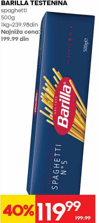 BARILLA TESTENINA spaghetti 500g