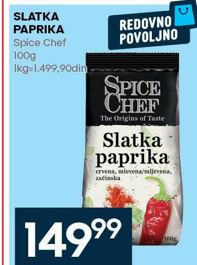 SLATKA PAPRIKA Spice Chef 100g