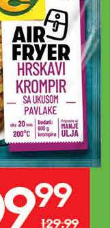 AIR FRYER HRSKAVI KROMPIR sa ukusom pavlake