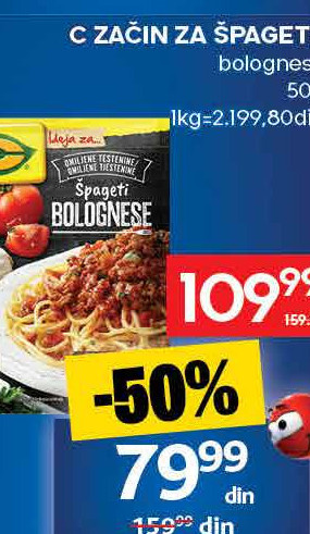 C ZAČIN ZA ŠPAGETE bolognese