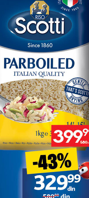 PIRINAČ PARBOILED Riso Scotti
