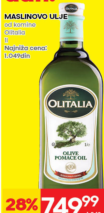MASLINOVO ULJE od komine Olitalia