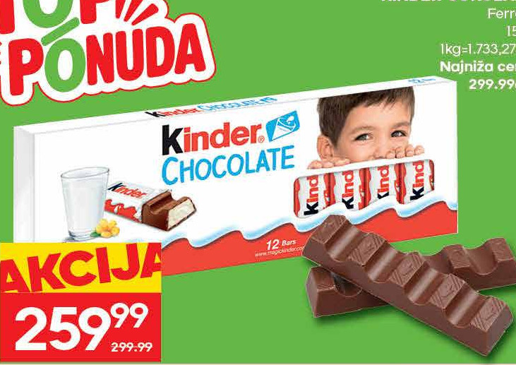 KINDER ČOKOLADA