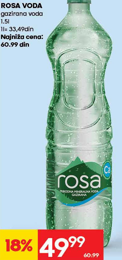 ROSA VODA gazirana voda 1.5l