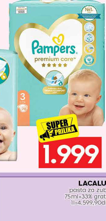 Pampers premium care