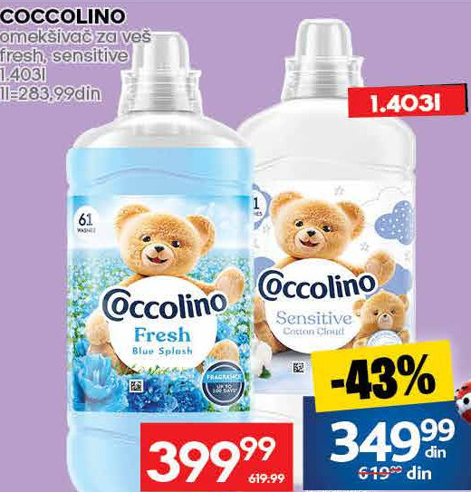 COCCOLINO omekšivač za veš fresh sensitive