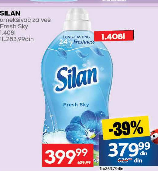SILAN omekšivač za veš Fresh Sky
