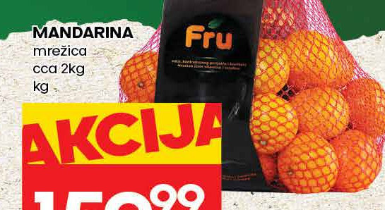 MANDARINA mreziica cca 2kg