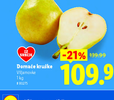 Domaće kruške Villamovske
