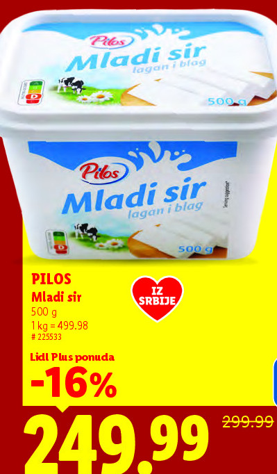 Mladi sir lagan i blag